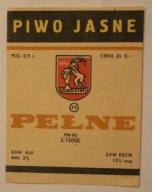 ETYKIETA - PIWO JASNE PEŁNE - BROWAR OKOCIM