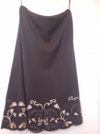 spódnica brązowa beżowa