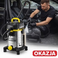 ODKURZACZ WORKOWY HYUNDAI NA MOKRO I SUCHO UNIWERSALNY ZESTAW MOCNY OKAZJA