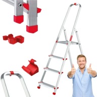 DRABINA BAULICH ALUMINIOWA WIELOFUNKCYJNA WYTRZYMAŁA SKŁADANA + HAK