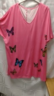 BARDZO DUŻA Bluzka - tunika w motyle rozm 3XL NOWA