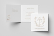 Zaproszenia na Pierwszą Komunię Świętą - personalizowane| 10 sztuk