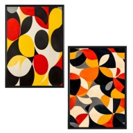 Plakat Zestaw 50x70 2 szt. plakaty ,postery MODERN ART KOLOROWY*1936*