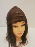 VINTAGE CZAPKA PILOTKA SKÓRA USZATKA NA MOTOCYKL