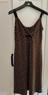 Sukienka betty barclay brąz w białe kropki 36