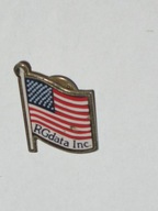 USA Stany Zjednoczone Ameryki flaga odznaka z PRL