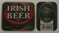 ETYKIETA PIWO IRISH BEER BROWAR KORMORAN OLSZTYN + KONTRA