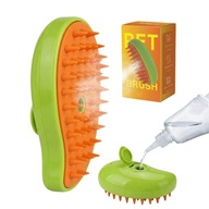 SZCZOTKA PAROWA DLA KOTA PSA MASAŻER DO SIERŚCI 3w1 SILIKONOWA CZESAK GRZEB