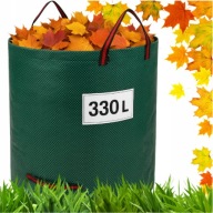 Worek kosz ogrodowy na liście trawę składny MOCNY z uchwytami Shark 330L