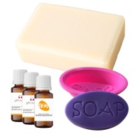 Zestaw startowy do mydełek glicerynowych z bazą 500g i akcesoriami