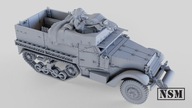M3A1 HALF-TRACK + HMG + Kierowca (U.S Army) | Bolt Action | Dan 3D Industry