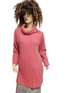 Voice of Europe dłuższy SWETER ciepły wełna angora 36/38