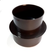 Redukcja plastikowa z rury 80 na 110 mm brąz