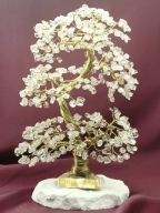 Drzewko szczęścia z kamieni - kryształ górski