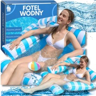 NAJLEPSZY HAMAK DMUCHANY DO WODY MATERAC SIATKA BASEN LEŻAK PLAŻA PŁYWAK
