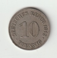 Niemcy-Cesarstwo 10 Pfennig 1912 E