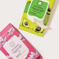 SEPHORA COLLECTION 1 MINUTE FACE MASK LOTUS MASECZKA W PŁACHCIE 14 SZTUK