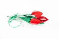 Bukiet tulipan ręcznie szyty Handmade