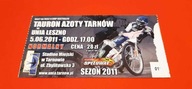 bilet żużel UNIA Tarnów - UNIA Leszno 05.06.2011