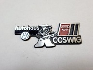 ZNACZEK EMBLEMAT LOGO AUTOHAUS COSWIG VAG VW AUDI