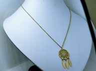 7989 Naszyjnik Wisior Łapacz Snów Cyrkonia;Stal