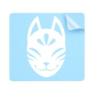 JDM Naklejka KITSUNE Maska na Samochód 10 cm