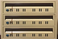 Euroskrzynka 3 modułowa beżowa 3 skrytki skrzynka na listy - czytaj OPIS !