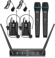 D Debra Audio AU400 Pro UHF 4-kanałowy system mikrofonowy bezprzewodowy