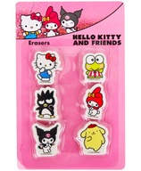 KUROMI - HELLO KITTY Gumka do Mazania Ścierania x6