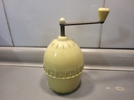 STARY SPRAWNY ZABYTKOWY MŁYNEK do KAWY z PRL - ŻÓŁTY BAKELIT