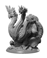 Hydratrice Cockatrice Hydra Bazyliszek Potwór RPG D&D Druk3D