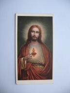 SERCE JEZUSA przedwojenny ŚW. OBRAZEK