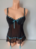 Koszulka z fiszbiną pas do pończoch LA SENZA 40