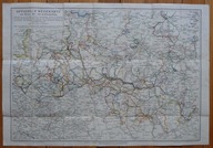 KARKONOSZE, MAPA, LEIPELT, ok. 1926, OFFIZIELLE WEGEKARTE