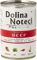 DOLINA NOTECI Premium karma mokra dla dorosłych psów wołowina 400 g