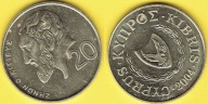 Cypr 20 Cents 2004 r.