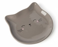 Płaska Miska Ceramiczna dla Kota 14cm – Komfort Wibrysów