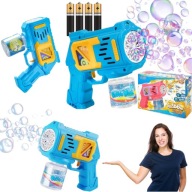 PISTOLET DO BANIEK MASZYNA DLA DZIECI NA BATERIE+PŁYN + 4xBATERIE NIEBIESKI