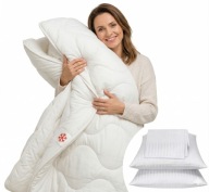 KOŁDRA ANTYALERGICZNA 160x200 CIEPŁA ZESTAW + GRATIS POŚCIEL HOTELOWA