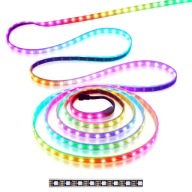 Ledy Adresowalne WS2812B 1m 60led/m Black PCB Arduino