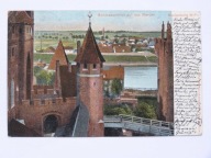 Malbork k/ Gdańska zamek widok na Kałdowo i rzekę Nogat 1904