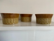 Salaterka miseczka z fajansu bulionówka Tułowice 3 szt.