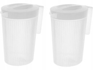 Dzbanek z pokrywką do lemoniady zimnych napojów + 4 kubki KOMPLET turysty