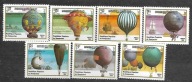 KAMBODŻA -200 lat lotnictwa -różne rodzaje balonów 1983** Mi 488-94 (189