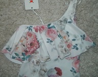 body na jedno ramię, w kwiaty New Look, XS