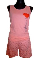 Piżama damska szerokie RAMIONKA szorty r. L