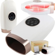 Masażer dłoni Max-Tech wibracyjny uciskowy grzejący akumulatorowy biały