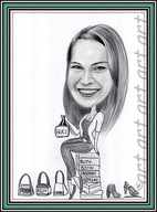 Karykatura portret ze zdjęcia na prezent wykonany ołówkiem PROMOCJA