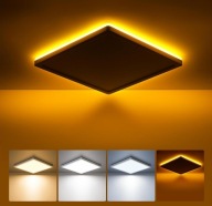 Płaska Lampka Sufitowa LED, 18W Oświetlenie Sufitowe z Światłem Nocym