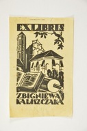 EXLIBRIS EKSLIBRIS ZBIGNIEWA KALISZCZAKA lata 30